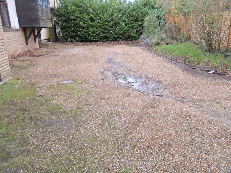Before driveway replacement.