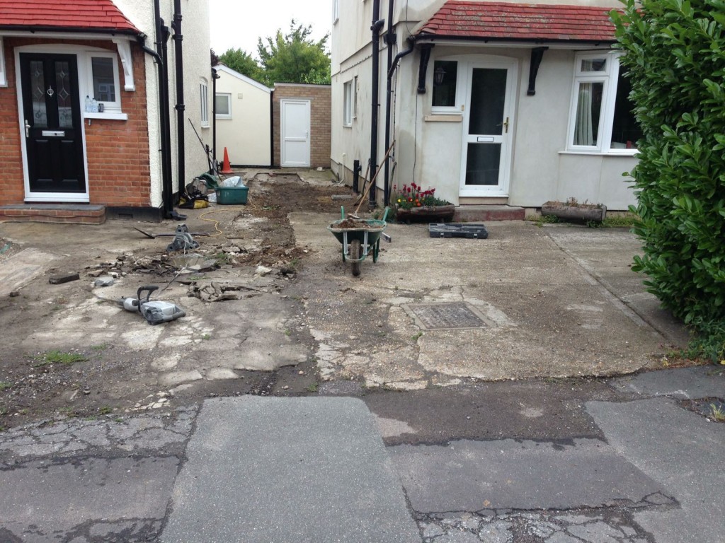 Stage 1 - Removal of old driveway